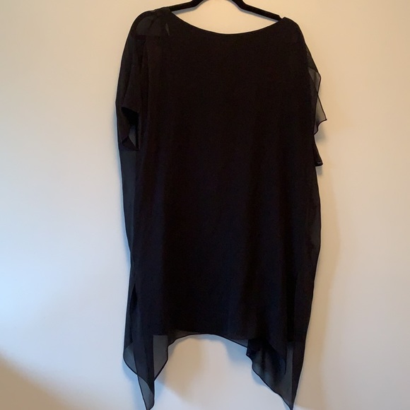 Anagram silky shift dress with overlay - Picture 4 of 4